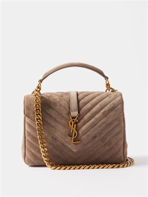 medium college bag ysl review|YSL shoulder bag beige.